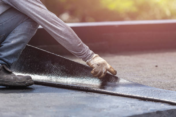 Professional Waterproofing technician working in Monroe Township, NJ